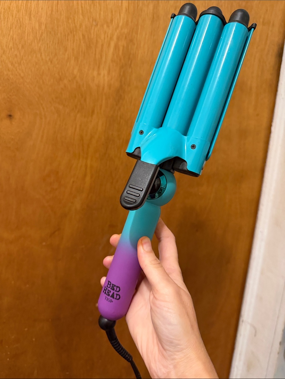 BedHead Teal and Purple Triple Barrel Waver